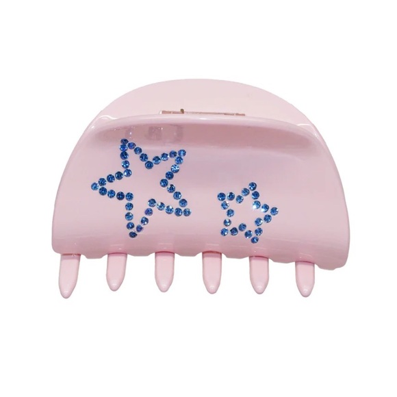 Emi Jay Accessories - Emi Jay Pink Hair Clip with Blue Star Design